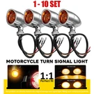 4-40X Motorcycle Turn Signal Drl Blinker Indicator Light Chrome Amber Front Rear. Fixed Price $160.12.