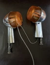 73-86 Harley Pair Yankee 1030 Turn Signal Housings Shovelhead Fx Xl X2 Orange. Fixed Price $24.99.