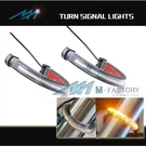 Flexible Motorcycle Amber Led Front Fork Turn Signal Light X2. Fixed Price $43.32.