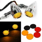 Miss Moly Motorcycle Led Turn Signals Amber Lights-chrome With Net. Fixed Price $32.54.