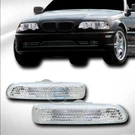 For 99-01 Bmw E46 SEDAN/00-03 Coupe Chrome Side Marker Fender Reflector Light Ks. Fixed Price $20.95.
