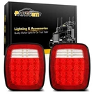 Partsam Pair 38 Led Universal Tail Brake Turn Stop License Standard, Red Lens. Fixed Price $81.31.