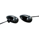 Kuryakyn 2504 Gloss Black Amber L.e.d. Mini Bullets Turn Signals For Harley 12V. Fixed Price $139.99.