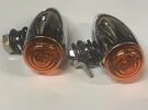 Oem For Harley Custom Choppers Pair Mini Bullet Amber Turn Signal Lights. Fixed Price $12.99.