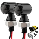 Tsung Mini Motorcycle Turn Signals Light Led Micro Blinkers Sized, Black. Fixed Price $31.16.