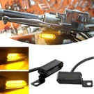 Black Motorcycle Led Mini Turn Signal Light Blinker Amber For Bobber Cafe Racer. Fixed Price $17.11.