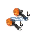 Kawasaki Ke/kl Rear Left/right Turn Signals 23037-1087 6 Volt Black Amber. Fixed Price $61.45.