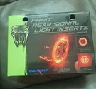 Ciro 2040-2858 45621 Fang Rear Turn Signal Light Inserts Red Led Smoke New. Fixed Price $89.99.