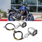2PCS Turn Signal Chrome Bullet Blinker 10MM 6000K For Yamaha MT-07 MT-09 MT-10. Fixed Price $26.55.