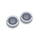 Kuryakyn Chrome Mesh Smoke Lens Bullet Turn Signal Bezel Covers Set Harley 00-17. Fixed Price $41.85.