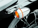 Kuryakyn Deep Dish Turn Signal Bezels With Amber Lenses For Harley Models. Fixed Price $58.99.