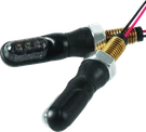 Bikemaster Mini Turn Signal Pair With Amber Leds For Powersports 60MM. Fixed Price $48.99.