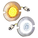 Eagle Lights 3.25IN Gen Front Led Turn Signals White Halo Ring Harley-davidson. Fixed Price $89.99.