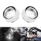 Chrome Visor Turn Signal Light Clear Lens Fit For Harley Dyna Fat Boy Sportster. Fixed Price $10.99.