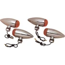 Drag Bullet Led Marker Lights Smooth Amber Harley Davidson DS-282040. Fixed Price $46.75.