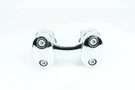2012 Harley Dyna Fld Switchback Oem Front Handlebar Risers Top Clamp Chrome. Fixed Price $108.00.