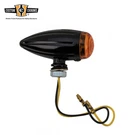 Turn Signal Led Mini Grooved Light Marker Amber Lens Fits For Harley Black. Fixed Price $19.99.