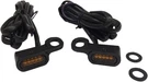 Drag Specialties Led Handlebar Marker Lights Black With Amber Lens #187079. Fixed Price $116.55.