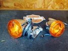 Oem Harley 15-23 Touring Road Glide Chrome Front Left/right Turn Signals Set. Fixed Price $125.00.