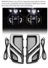Kemimoto Turn Signal Lower Fairing Running Light Comparable With Harley. Fixed Price $79.00.