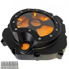 Black W/ Yellow Led Clear Engine Clutch Cover For 06-14 Kawasaki ZX14R ZZR1400. Fixed Price $117.72.