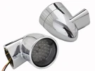 Chrome Revox Bullet Style Led Rear Turn Signal Set For Harley Davidson By V-twin. Fixed Price $168.42.