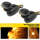 4 Black Amber Front Rear Turn Signal Blinker Indicator Light For Motorcycle. Fixed Price $26.99.