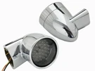 Chrome Revox Bullet Style Led Rear Turn Signal Set For Harley Davidson By V-twin. Fixed Price $168.42.