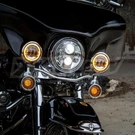 Xkglow Chrome Harley Touring Amber Halo Turn Signal. Fixed Price $149.99.