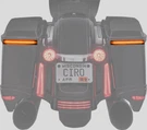 Ciro Bag Blades Rear Turn Signal Lights Amber Leds W/out Controller (40028). Fixed Price $209.99.