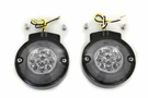 Black Led Turn Signal Set Front For Harley Davidson By V-twin. Fixed Price $172.40.