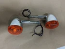 Harley-davidson Oem Chrome Bullet Turn Signals Amber Pair Front Or Rear #15. Fixed Price $49.95.