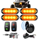 Atv Sxs Utv Turn Signal Kit With 110DB Horn,pre-wired Blinker Rocker. Fixed Price $141.76.