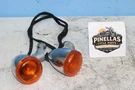 02-06 Harley Davidson Vrsca Rod 100TH Anniversary Front Turn Signals. Fixed Price $89.95.
