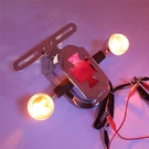 Chrome Metal Cross Tail Light Brake Turn Signal For Harley Big Twin Fl. Fixed Price $37.69.