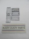 Lot Of Harley-davidson Baron Chrome Plastic Light Grills 3" X 1-5/8" 230411. Fixed Price $34.99.