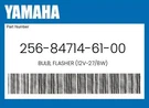 Yamaha Genuine Bulb, Flasher (12V-27/8W) 256-84714-61-00. Fixed Price $11.45.