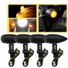 4X Motorcycle Turn Signal Light Indicator Bullet Blinker Amber Universal Black. Fixed Price $26.99.