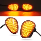 Benlari Flush Mount Motorcycle Turn Signal 2PCS 12V Smoked Led Amber. Fixed Price $28.99.
