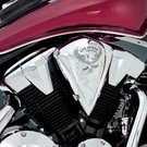 Show Chrome Air Cleaner Cover Free Spirit Motorcycle Street Bike 55-354. Fixed Price $74.36.