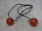 Harley '01 Fxd Front Turn Signals W/wiring, 68710-94, Nice, Works, Used, #4344. Fixed Price $45.00.