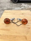 86-95? Harley Sportster Oem Front Turn Signal Set Pair W/ Mounts. Fixed Price $60.00.
