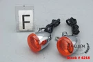 2014 Harley Dyna Switchback Front Turn Signal + Mount Bracket Set Chrome #4218. Fixed Price $89.99.