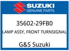 Suzuki Oem Part 35602-29FB0 Lamp Assy, Front Turnsignal Lh. Fixed Price $120.35.