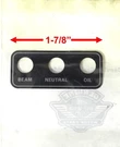 Indicator Lamp Trim 68464-86 Genuine Harley New Old Stock #2376. Fixed Price $12.99.