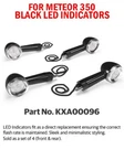 "black Led Indicators" Fit For Royal Enfield Meteor 350. Fixed Price $109.99.