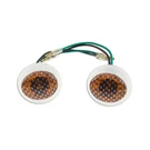 Mini Cateye Turn Signal Amber Carbon Universal Motorcycle Flush Mount Marker. Fixed Price $17.74.