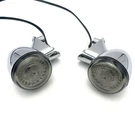Oem Harley Custom Dynamics Led Front Chrome Bullet Turn Signals Pair 15-24 Fltr. Fixed Price $188.10.
