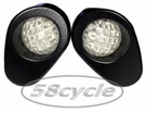 2007-2008 Honda CBR600RR 1000RR Greggs Custom Signals Satin Black Fluted Lights. Fixed Price $98.95.