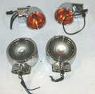 Harley Turn Signals 2 Amber Rears 69063-03 Front Clear Running &. Fixed Price $75.00.